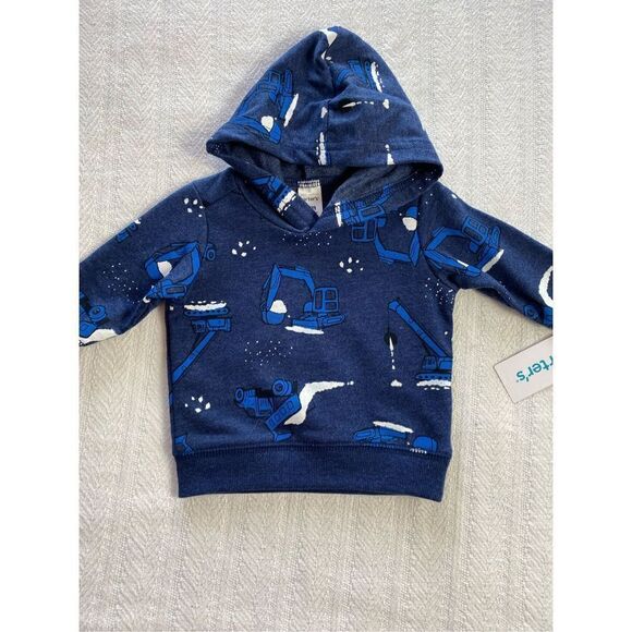 CARTER’S BABY BOY 3M Construction Fleece Top and Bottoms Set - Picture 2 of 7